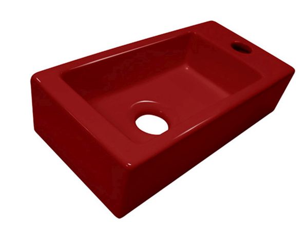 Best design mini block fontein rood rechts 36x18x9cm
