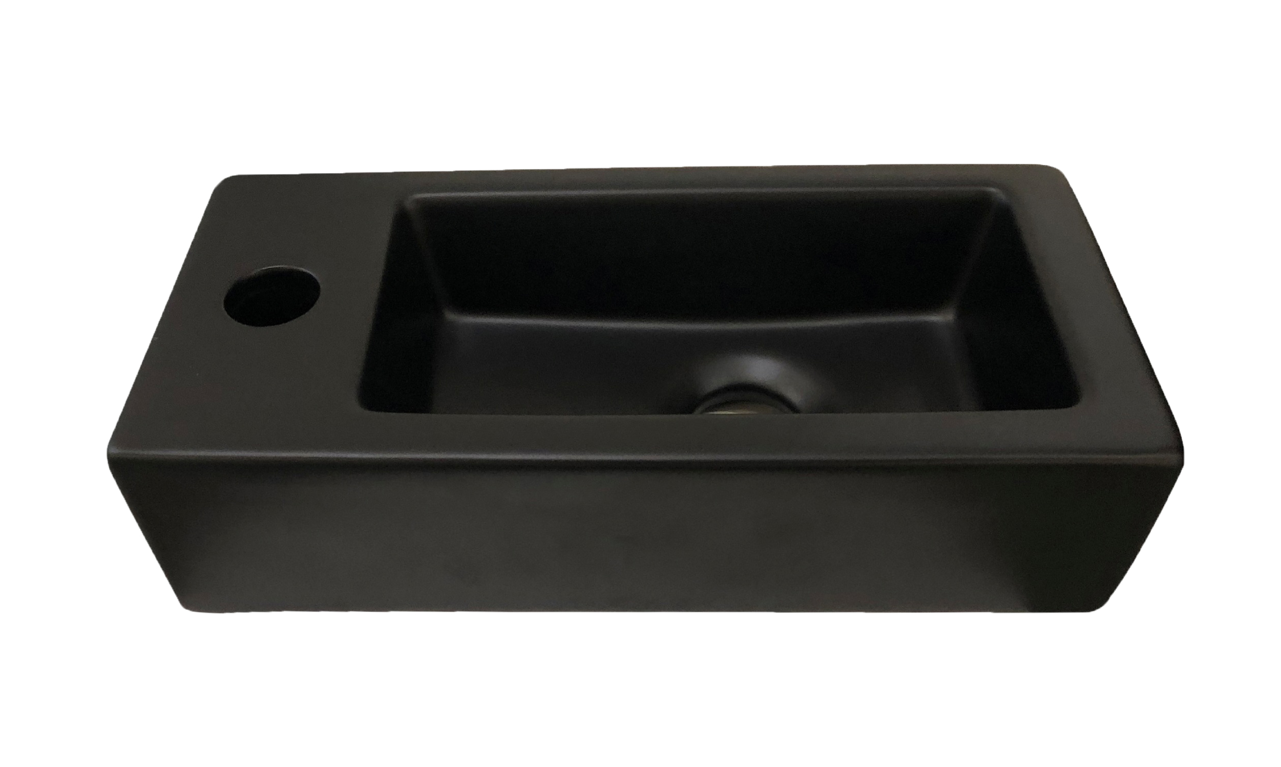Best design farnetta fontein links 37x18x9cm mat zwart