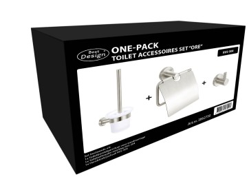 Best-design one-pack toilet accessoires set "ore"