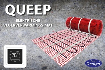 Best-design "queep" elektrische vloerverwarmings-mat 9.0 m2