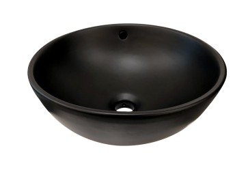 Best-design "ancona" opbouw-waskom mat-zwart diameter =38cm h=16cm