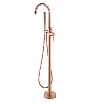 Best-design "lyon" vrijstaande badkraan h=119 cm rosé-mat-goud