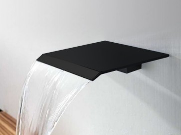 Best-design "dule-nero" waterval muuruitloop tbv.douche en bad mat-zwart