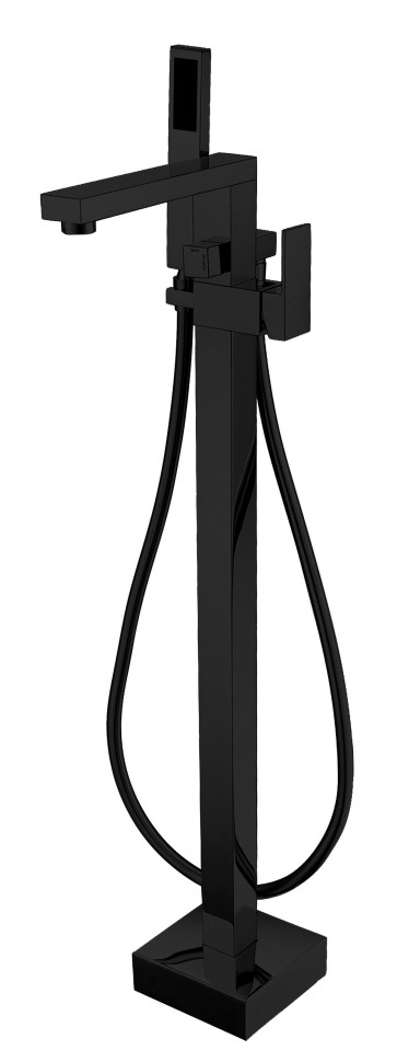Best-design "nero-monza" vrijstaande badkraan h=93 cm mat-zwart