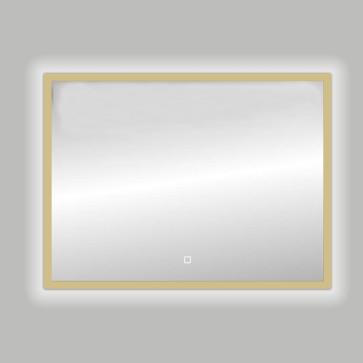 Best-design nancy "isola" led spiegel b=100cm x h=80cm mat-goud
