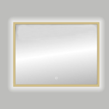 Best-design nancy "isola" led spiegel b=120cm x h=80cm mat-goud