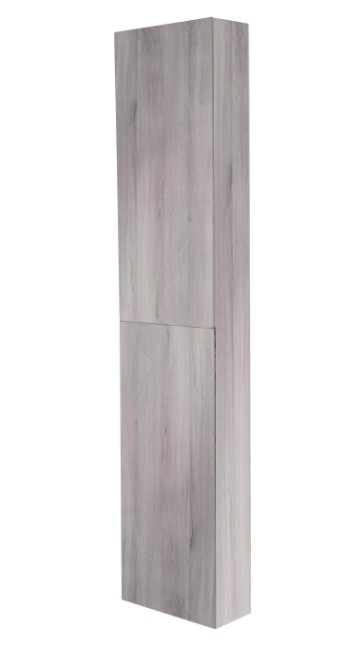 Best-design "blanco-grey" hoge kolomkast l&r 35x180 cm grijs-eiken