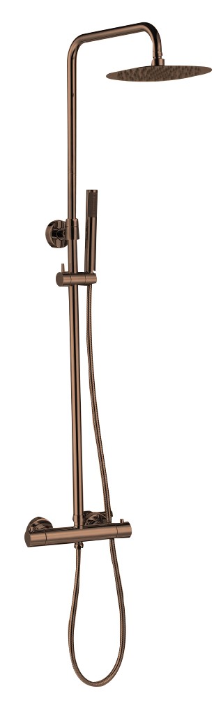 Best-design "dijon" thermostatische regendouche-opbouwset sunny bronze