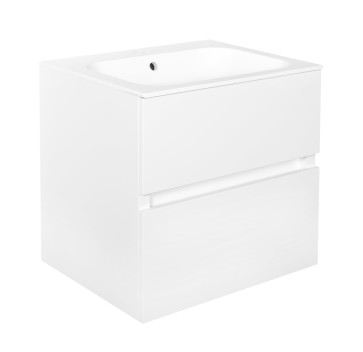 Best-design "splash-wit-greeploos" meubel onderkast 2 laden zonder wastafel 60cm