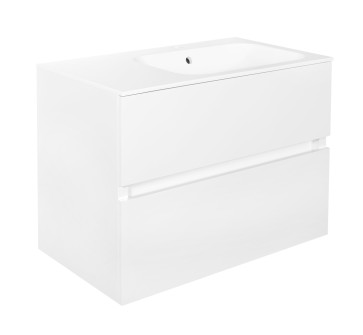 Best-design "splash-wit-greeploos" meubel onderkast 2 laden zonder wastafel 80cm