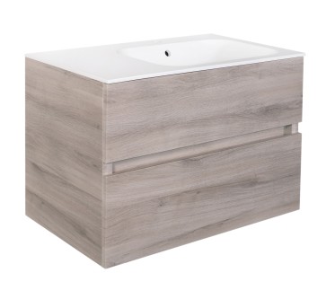 Best-design "splash-grey-greeploos" meubel onderkast 2 laden zonder wastafel 80cm