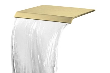 Best-design "dule-nancy" waterval muuruitloop tbv.douche en bad mat-goud