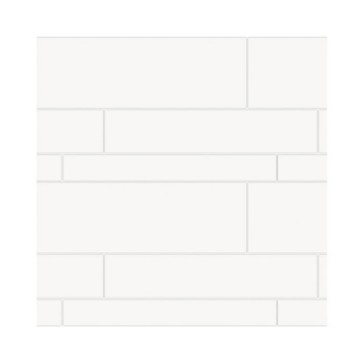 Tegels wit glans rect, mix 20x60/12,5x60/7,5x60