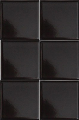 Tegels zwart glans 10,0x10,0 cm