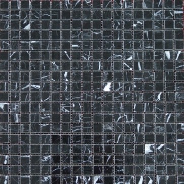 Mozaiek naturale na.004 nero marquina 1,5x1,5x0,8
