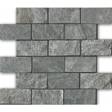 Mozaiek silver grey mosaic quartzite 5,0x10,0x1,0