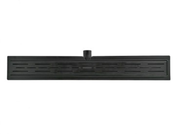 Douchegoot classic 70 mat zwart 1,2mm base/2,0m