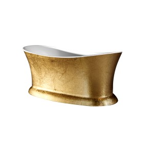 Best-design "color-bridgegold" vrijstaand bad 175x79x70cm