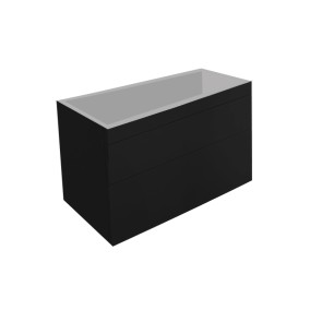Best-design "beauty-100-mat-zwart greeploos" meubel onderkast