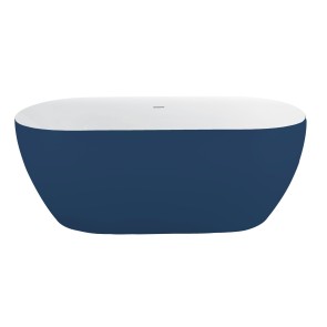 Best-design "friday-blue-bicolor" vrijstaand bad 178x78x60 cm