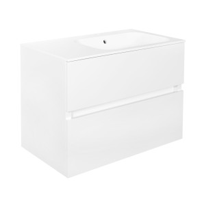 Best-design "splash-wit-greeploos" meubel onderkast 2 laden zonder wastafel 80cm