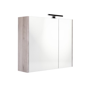 Best-design "happy-grey" mdf spiegelkast + verlichting 60x60cm