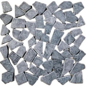 Mozaiek darker grey 30x30x1 irregular chip (beach)