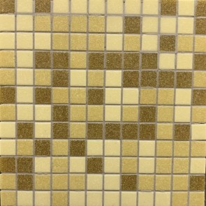 Mozaiek glas mix beige zwembad 32,7x32,7cm